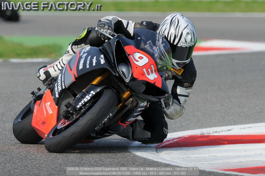 2009-05-10 Monza 0330 Superstock 1000 - Warm Up - Matthieu Lussiana - Yamaha YZF R1